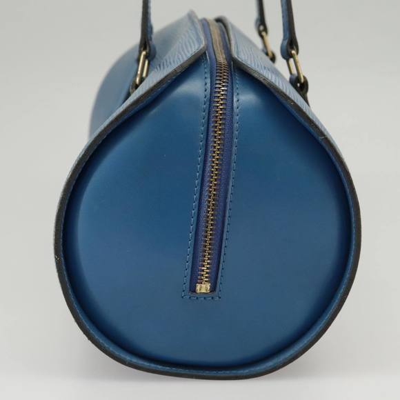 LOUIS VUITTON Epi Soufflot Hand Bag Blue M52225 LV Auth 100524 - Picture 3 of 16